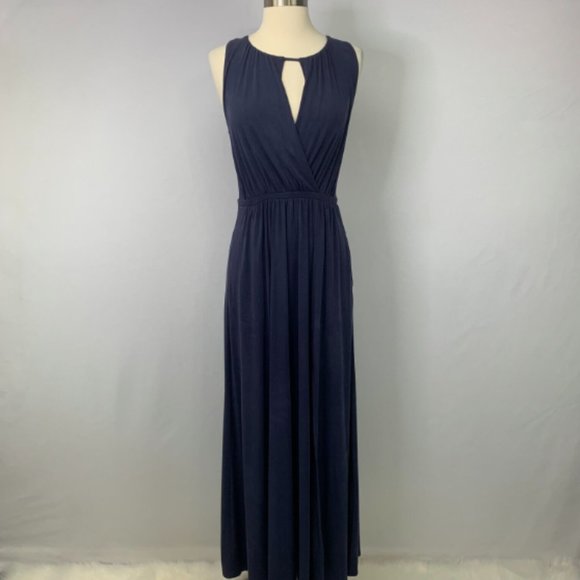 Anthropologie Moulinette Soeurs Womens XS Navy Sanna Maxi Dress - Picture 3 of 13